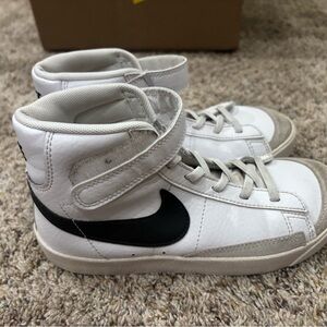 Nike Kids White and Black blazer Sneakers